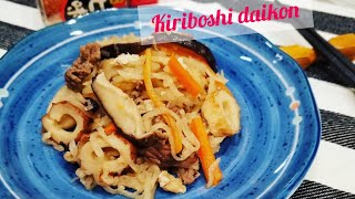 Simmered Kiriboshi Daikon [切り干し大根煮物]|Nicole's Kitchen