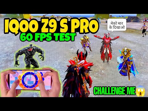 iQoo z9s pro 🔥 bgmi test with 60 fps | pro player challenge me😱