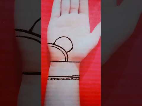 Easy arabic mehndi design for front hand #mehndi #mehndiwali #easymehndi #youtubeshorts #shorts