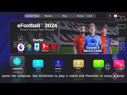 EFOOTBALL PES 2024 PPSSPP ORIGINAL PS5 On Android& ISO BEST Graphics Offline