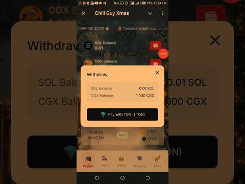 How To Withdraw Chill Guy Xmas Airdrop | CGX Airdrop Withdrawal - Chill Guy Xmas Airdrop Listing