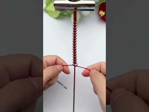 Double row of beads for girlfriends, you can learn it at a glance, rope braiding skills sharing,