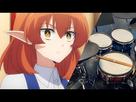 『ヘルク /Helck』ED saji 「スターチス/星辰花 」Drum cover (with lyrics)