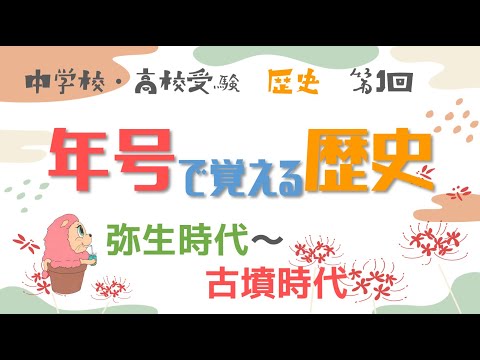 社会『年号で覚える歴史』－弥生時代～古墳時代－中学・高校受験