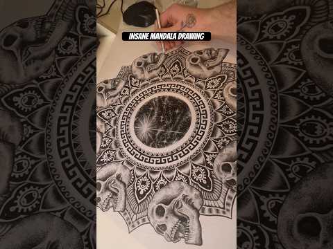 Insane mandala drawing #mandalaart #artwork #mandala #geometric #drawing #inkart #artist #drawings