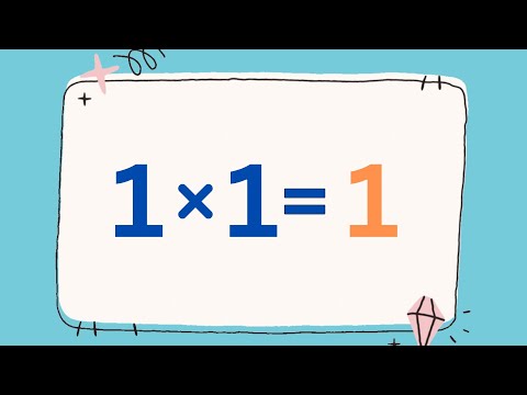 Table of 1 | Learn Multiplication | Maths Tables | Multiplication of 1 |