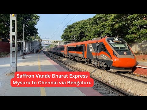 Saffron Vande Bharat Express: Mysuru to Chennai via Bengaluru