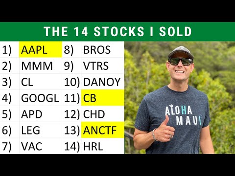 The 14 Dividend Stocks I SOLD