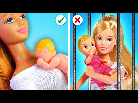 Babysitter BARBIE vs Babysitter From JAIL! Good VS Bad Babysitter by Zoom GO!