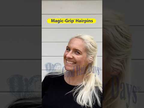 Quick Half Updo on Fine Hair with 1x Magic-Grip Hairpin