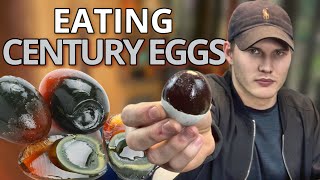 Americans Try Century Eggs For The First Time