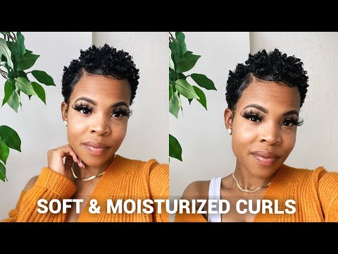 "Kinky-Curly" for | Dry Natural Hair | moisturized curls! ( short natural hair)