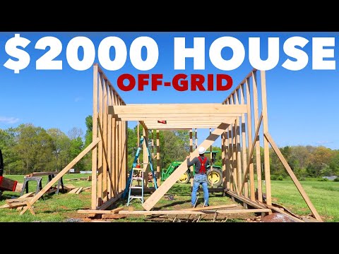 $2,000 HOUSE - SECOND FLOOR & CUSTOM STAIRCASE - Off-Grid Cabin - Ep. 3