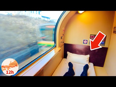 Cheap Private Room on Japan's Overnight Sleeper Train 😴 12 Hour Trip 🛏 Travel Vlog 寝台特急 サンライズ出雲 旅行