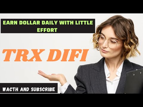 New Earning Site TRXDIFI ✨ || Long Term Earning platform || Watch Now ||