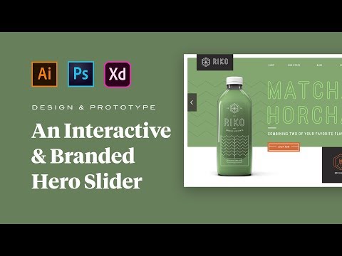 Design a Branded Hero Slider with Adobe Photoshop, Illustrator and XD