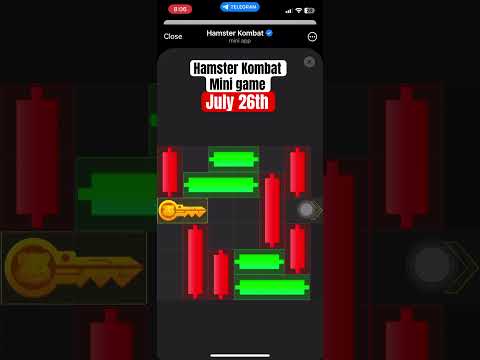 July 26 - Unlock Hamster Kombat mini game puzzle