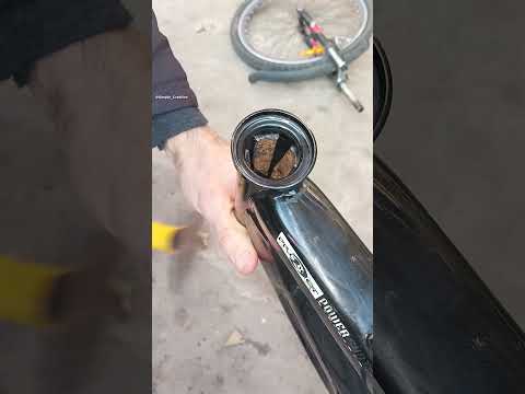 Bicycle tips and hacks! Easy way to remove a bike steering cup #shorts #diy #bike #tips #hacks