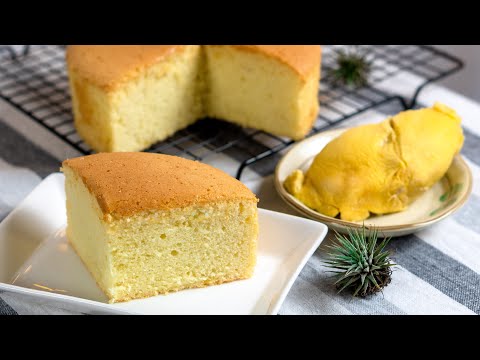 榴莲海绵蛋糕 | 无泡打粉苏打粉 🍰 Durian Sponge Cake | No Baking Powder & Baking Soda [ENG SUB] [My Lovely Recipes]