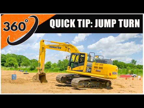 How to do an Excavator Jump Turn (360°) | Quick Tips // Heavy Equipment Operator