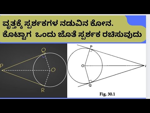 ವೃತ್ತಕ್ಕೆ ಸ್ಪರ್ಶಕಗಳನ್ನು ರಚಿಸುವುದು