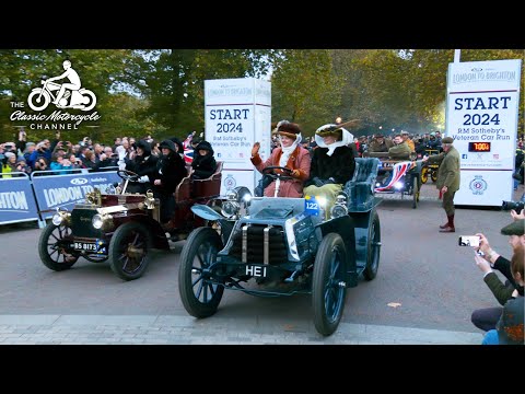 London to Brighton Veteran Car Run 2024 - start line action