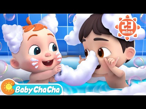 Bath Time Song | Baby Plays with Bubbles + More Baby ChaCha Nursery Rhymes & Kids Songs