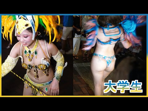 4K 東京学芸大学 サンバ 平間銀座 ウニアンメンバー集結 2024 Samba Japanese 折り返し 真夏の夜