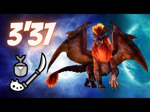 MHW Iceborne Teostra 3'37 Insect Glaive Heroic