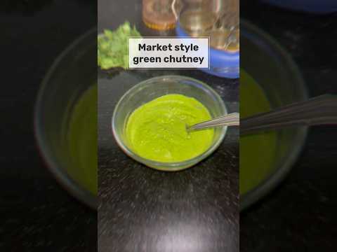 Perfect market style green chutney recipe... #shorts #youtubeshorts #shortvideo #viral