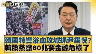 韓國特警浴血攻城抓尹錫悅？韓股蒸發80兆要金融危機了【新聞大白話】@tvbstalk