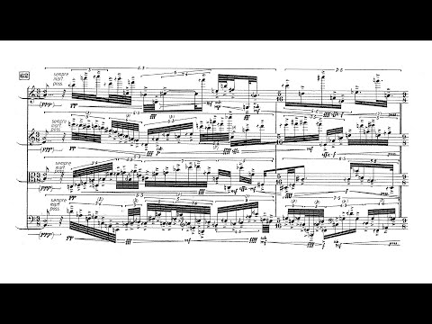 Brian Ferneyhough - String Quartet No. 3 (1986-1987) [Score-Video]