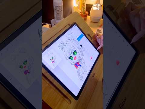 Drawing ANIMATED CHIBI GIFTUBER Commission on iPad Pro #shorts #procreate