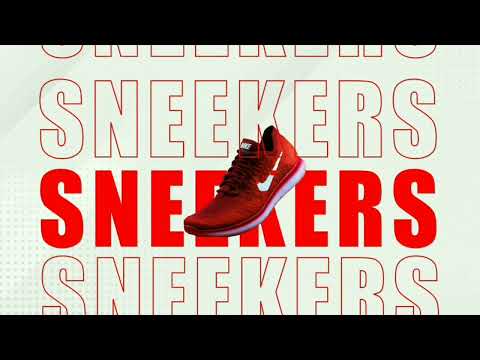 Track & field shoes motion graphics