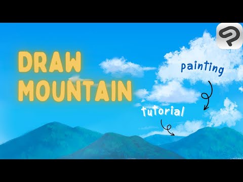 How to Draw Mountains like Anime Background - Clip Studio Paint Drawing Tutorial