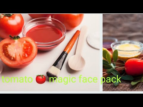 Get fair skin , Glowing skin and remove dark spots by  tomoto face pack