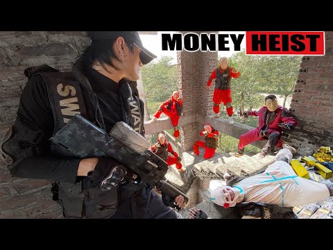 PARKOUR VS MONEY HEIST: Bad guy kills police for revenge and escapes with money, gold | Epic POV