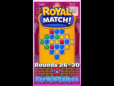 Royal Match Royal League Round 26 27 28 29 30 - No Boosters Gameplay