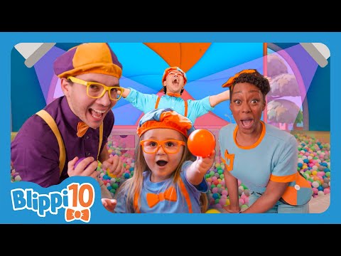 Play and Learn with Blippi and his Buddies ! | 10 year Anniversary Special | Blippi Top 10 Moments