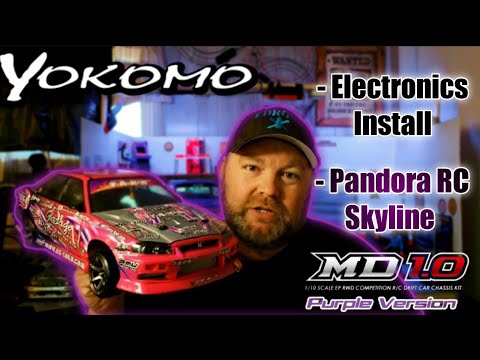 Yokomo Master Drift 1.0 Limited Electronics Installed | Pandora RC Skyline Body Build!