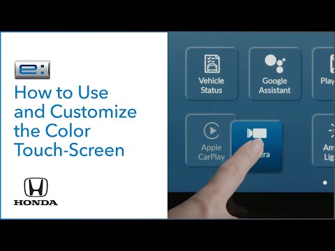 Honda Prologue I How to Use and Customize the Color Touch-Screen