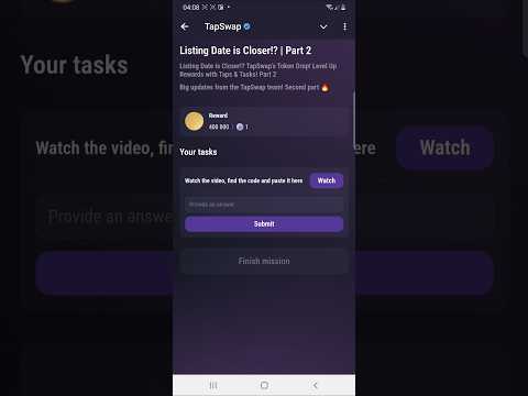 Listing Date is Closer!? | Part 2 | Tapswap Code