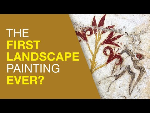 60 Second History: 1st landscape ever painted? #shorts