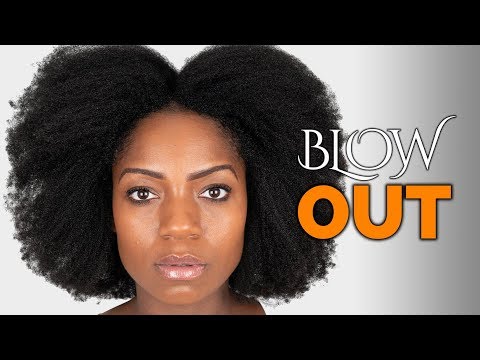 Blow Drying Natural Hair For The First Time (My Experience) (4B/4C Hair)