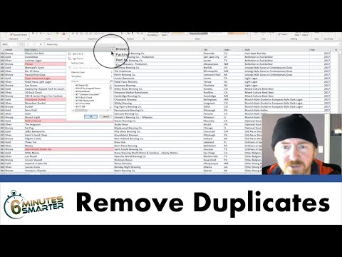 Find, Format and Remove Duplicates in an Excel Data Set