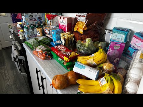 Weekly grocery haul Feeding a large uk family £216 spent at Tesco