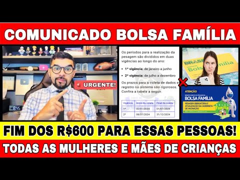 BOLSA FAMÍLIA: O PRAZO VAI ACABAR MULHERES DE 14 À 44 ANOS E QUE TEM FILHOS: VACINAR, PESAR E MEDIR