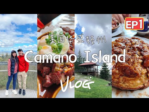 🇺🇸美國華盛頓州Camano Island 【EP1】🚌 吃网红Birch Door cafe超香甜Apple pancake Little mountain 俯瞰Mt.Vernon二手店淘宝