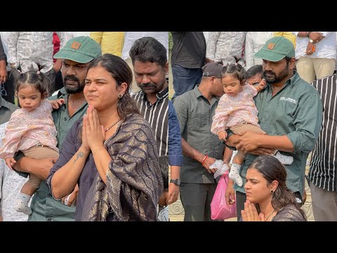 Manchu Manoj With Wife Bhuma Mounika Reddy at Bhuma Ghat | Manchu Manoj Daughter Son Emotional