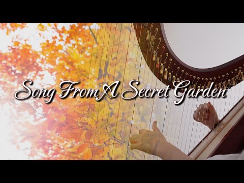 Song From A Secret Garden - Harp Cover With Sheet Music - Relaxing Harp